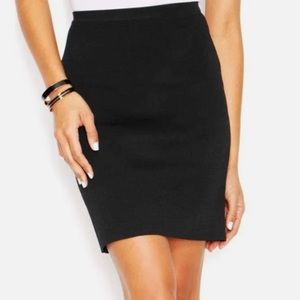 NWT RACHEL ROY Black Ponte Knit Stretchy Pencil Skirt in Size medium MSRP $70.00